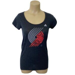 Adidas T Shirt Top Womens size Medium Short Sleeved Burnout Tee Black